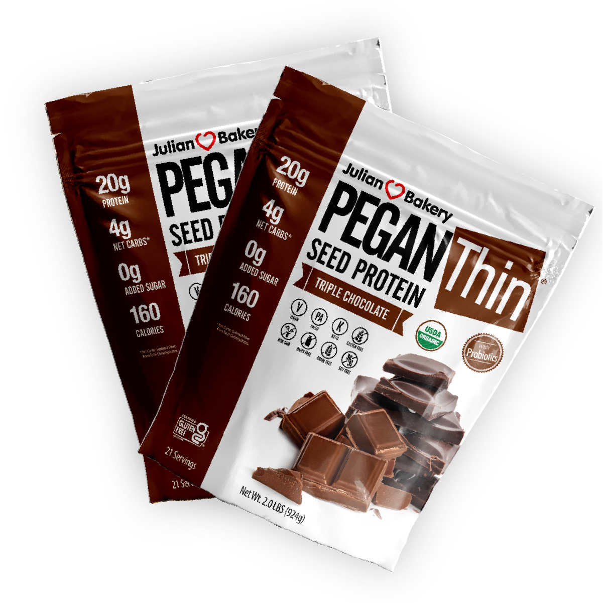 Organic PeganThin® Seed Protein Triple Chocolate